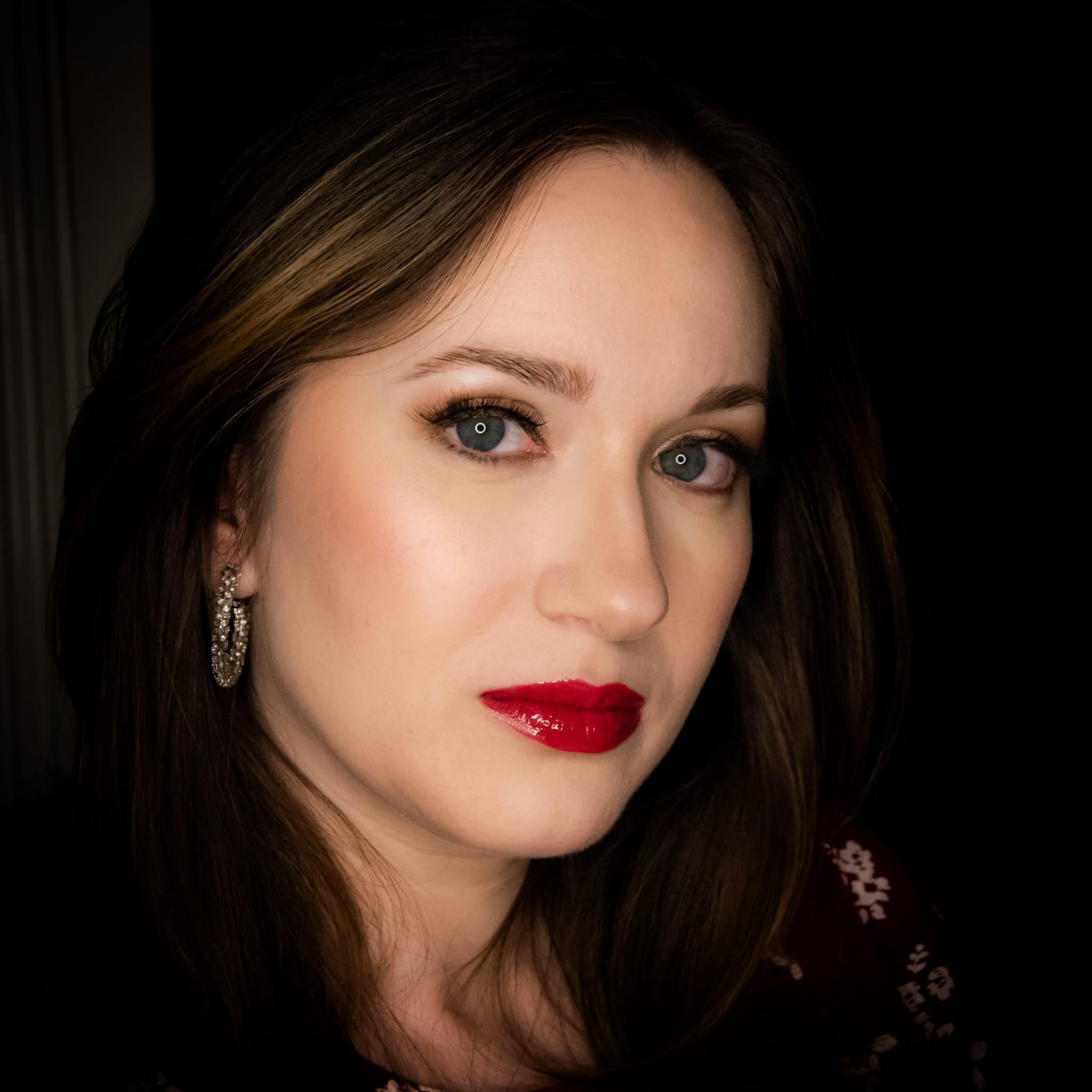 Makeup artist at work
